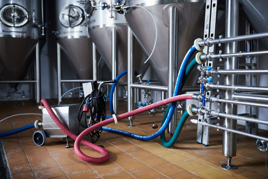 Where sanitary hoses are used.
