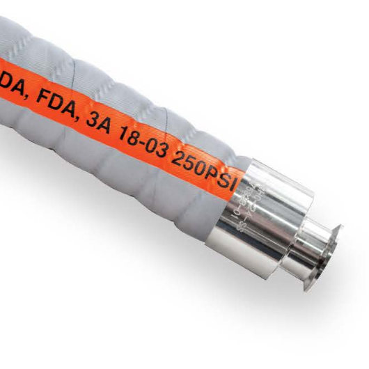 3" GREY COVER FDA HOSE 250PSI S&D 230F